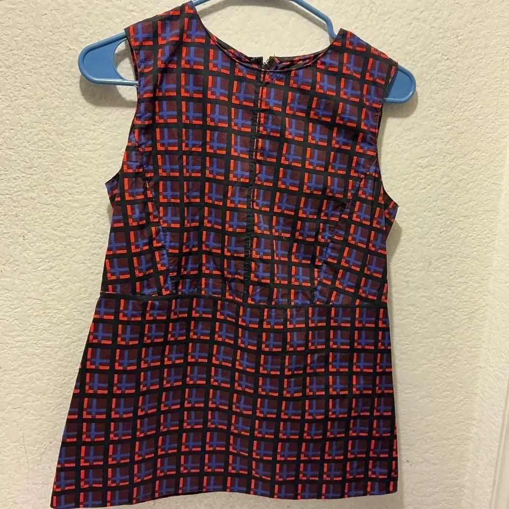 MARNI Geometric Print top sleeveless made in Portugal